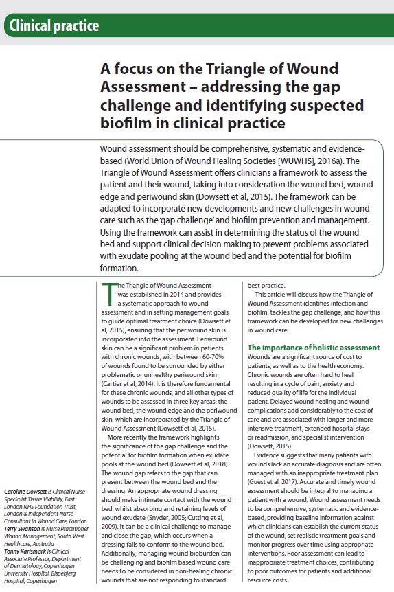 A focus on the Triangle of Wound Assessment article